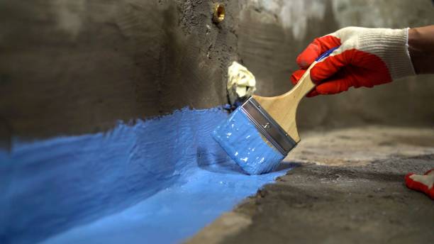 Commercial Waterproofing project at a Cranbury, NJ business property by SJ Waterproofing Pros